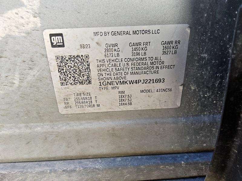 2023 CHEVROLET TRAVERSE L - 1GNEVMKW4PJ221693