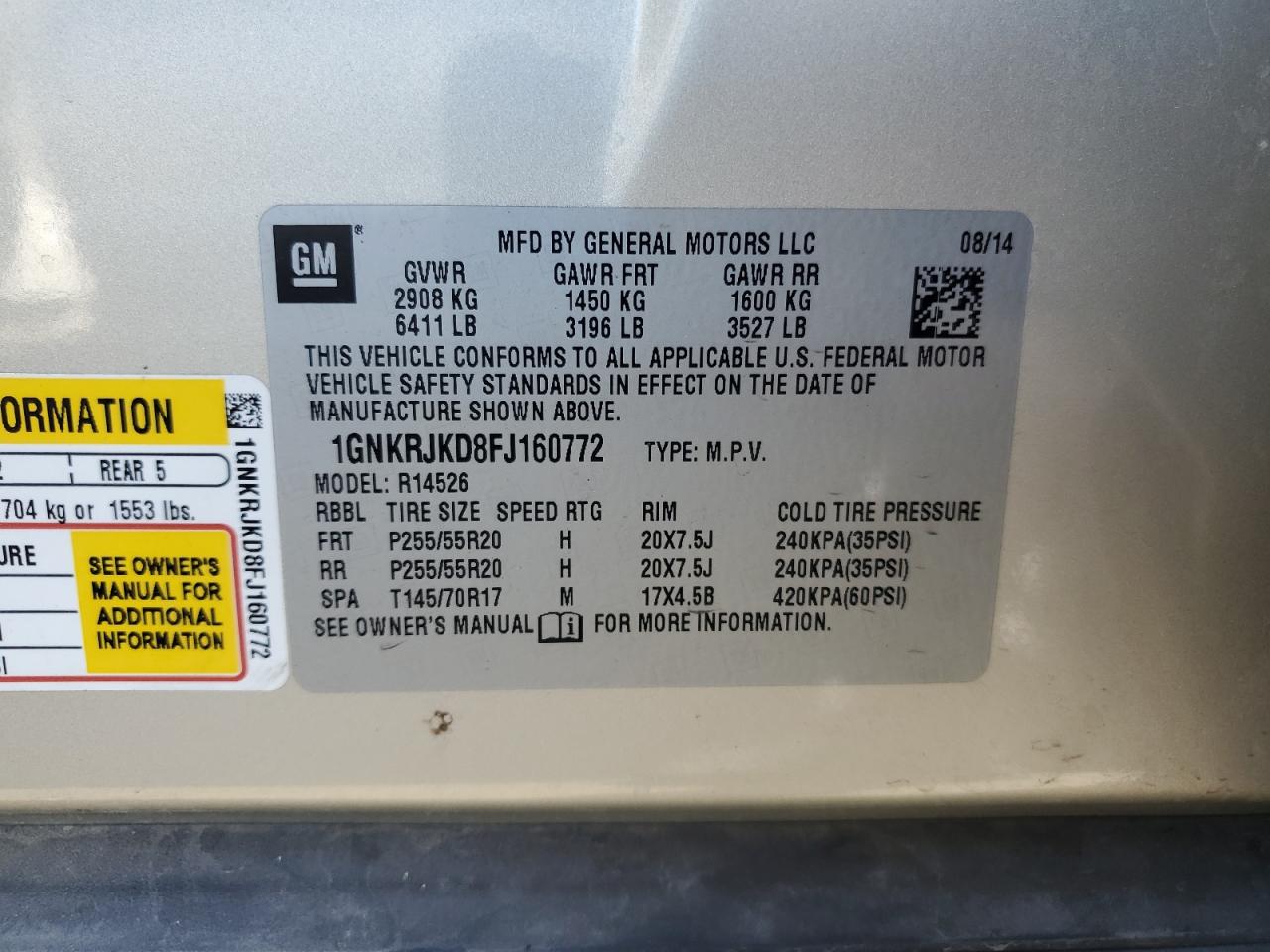 CHEVROLET TRAVERSE LTZ