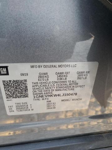 2020 CHEVROLET TRAVERSE #3282605884