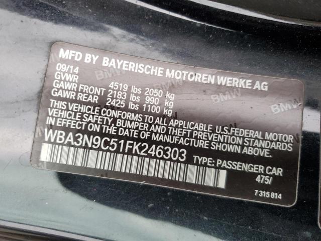 2015 BMW 428 XI WBA3N9C51FK246303
