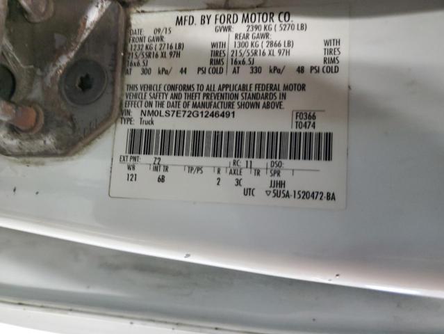 2016 FORD TRANSIT CO #3292422600