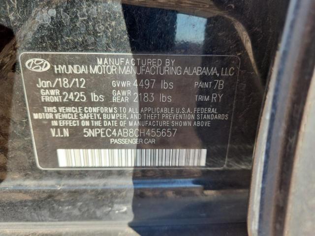 2012 HYUNDAI SONATA - 5NPEC4AB8CH455657