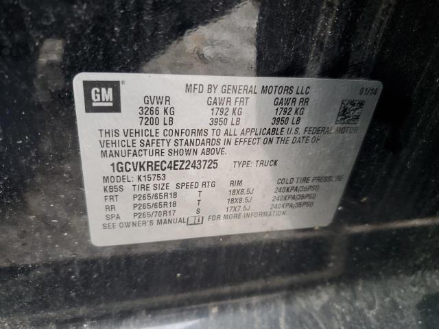 2014 CHEVROLET SILVERADO - 1GCVKREC4EZ243725