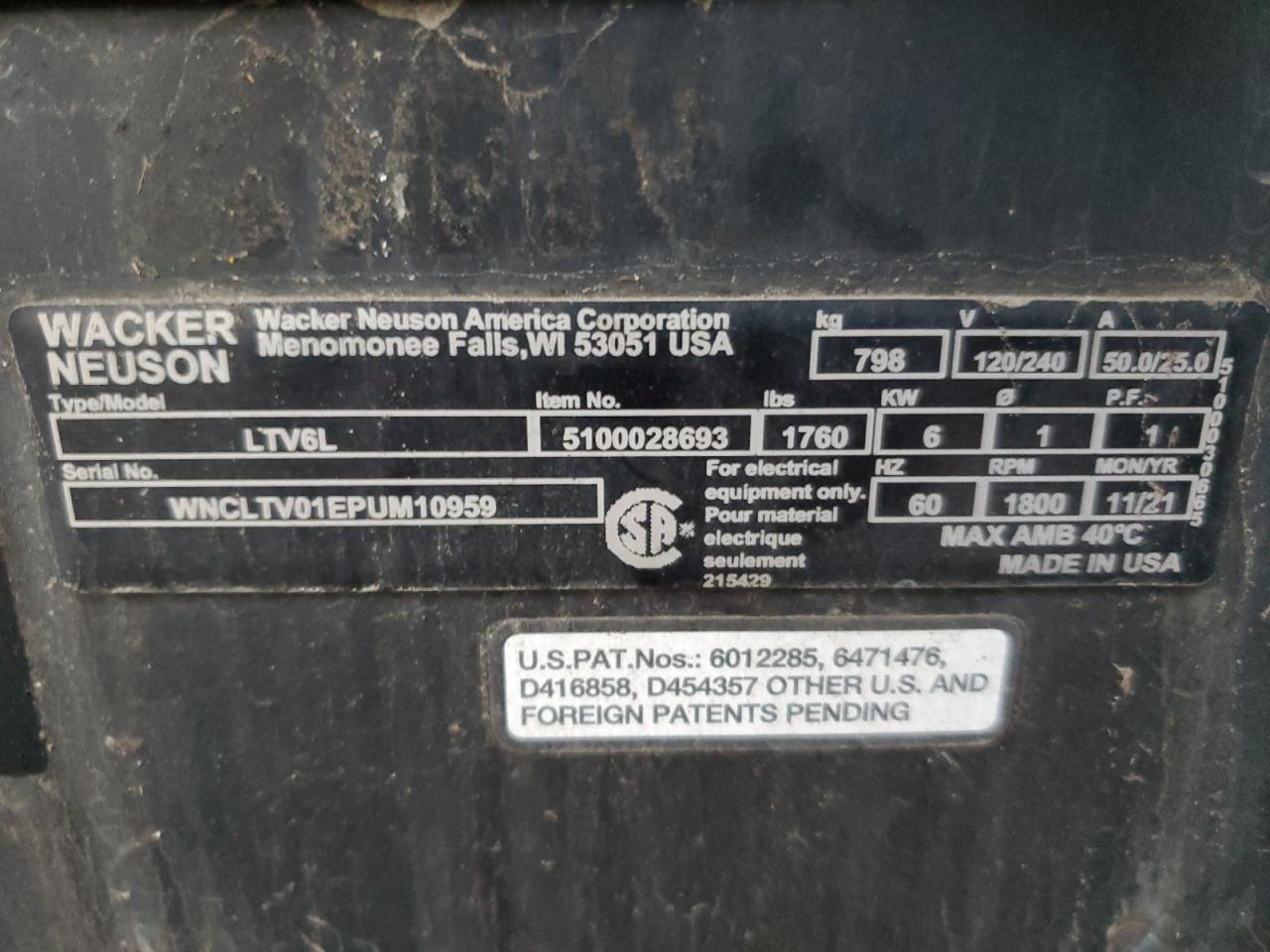 Lot #3293284434 2022 WACK LIGHT