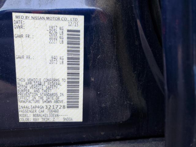 2016 NISSAN ALTIMA 2.5 #3293363436