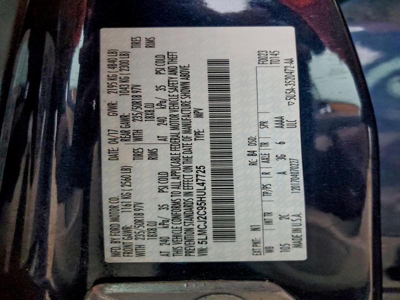 2017 LINCOLN MKC SELECT #3302734036