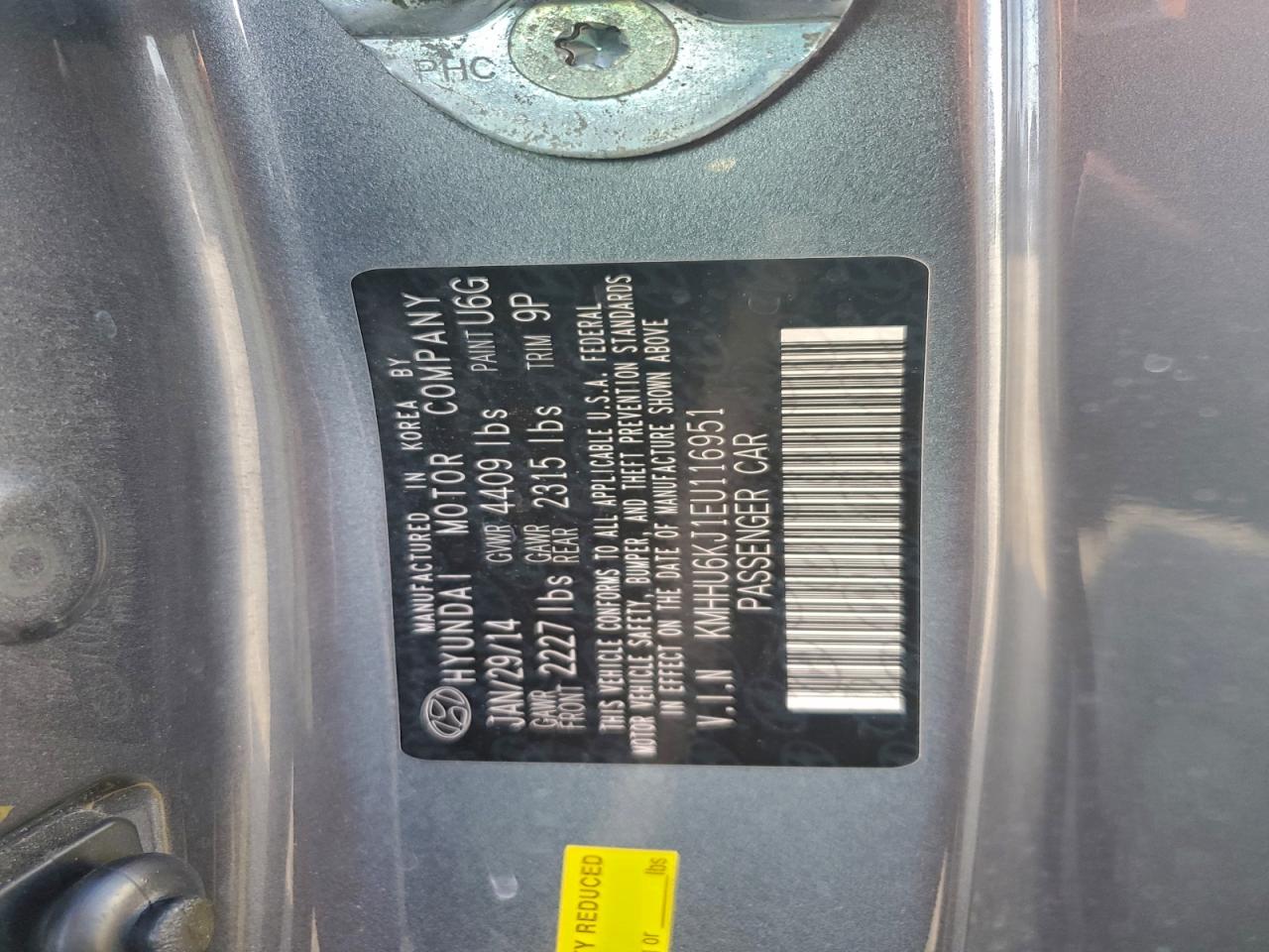 HYUNDAI GENESIS 3.8L