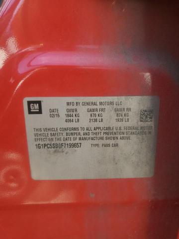 2015 CHEVROLET CRUZE LT #3290326988