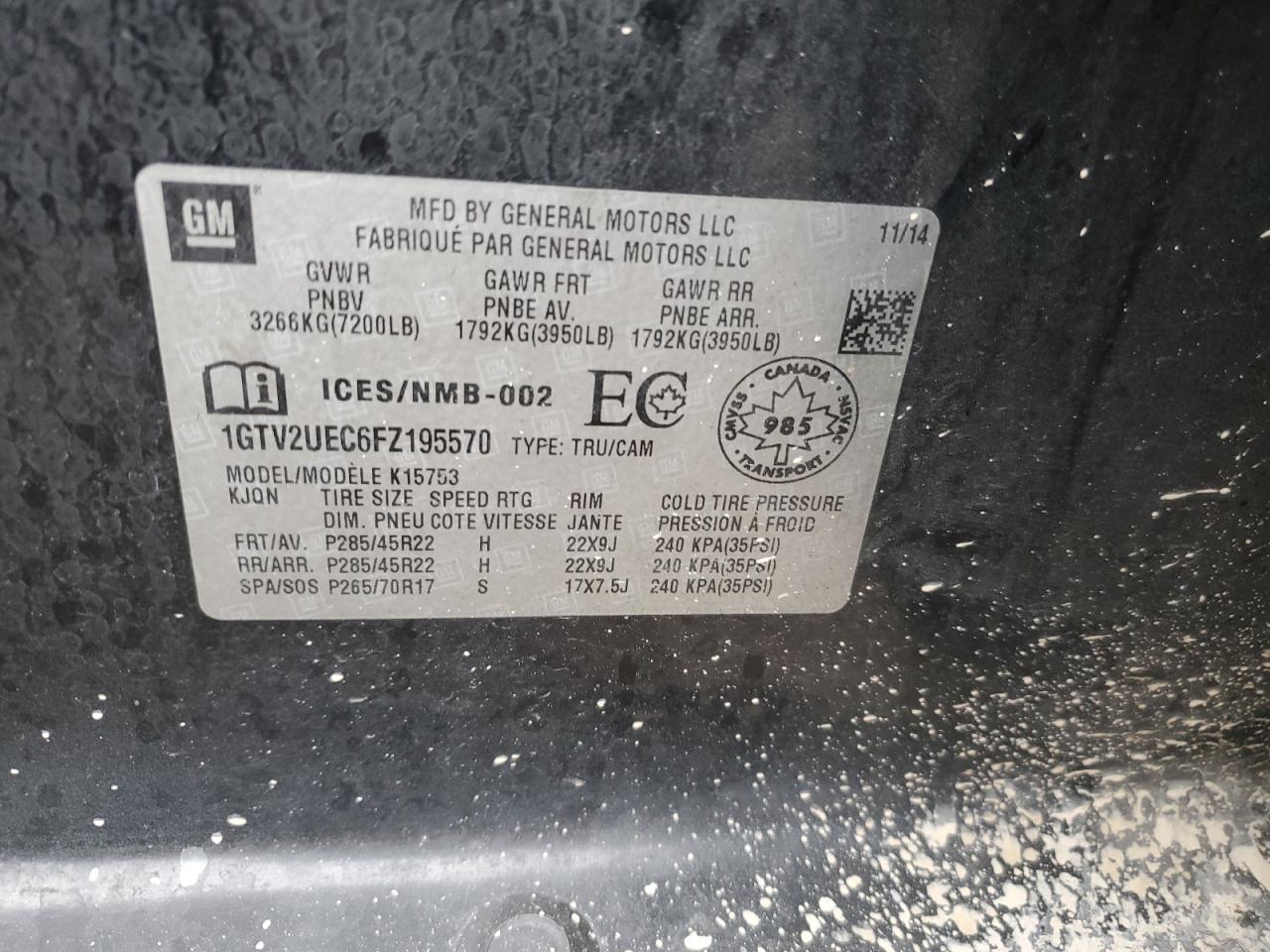 GMC SIERRA K1500 SLE