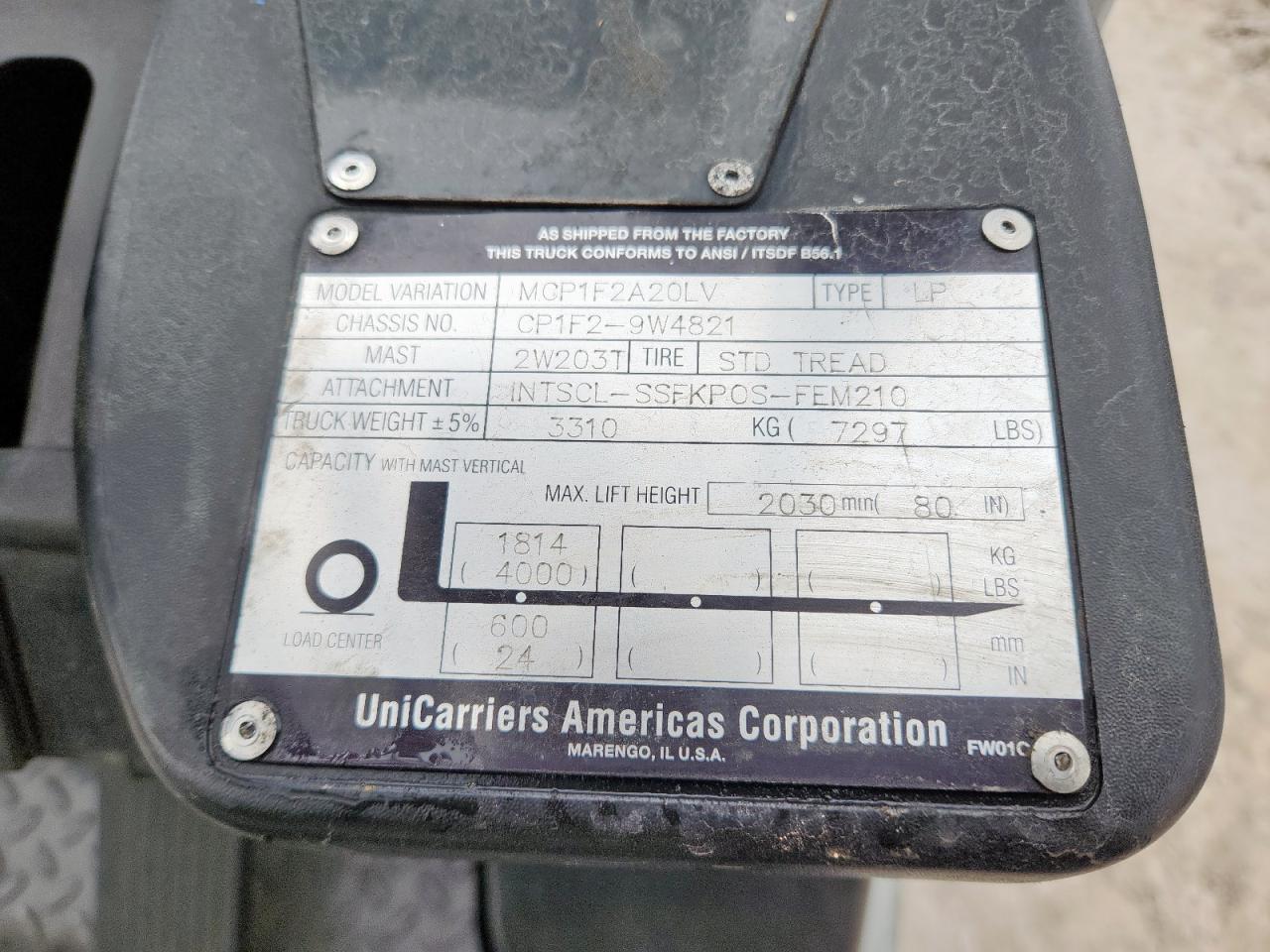 Lot #3304635942 2014 NISS FORKLIFT