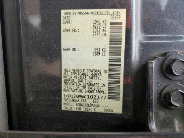 2010 NISSAN ALTIMA BAS #3296218419