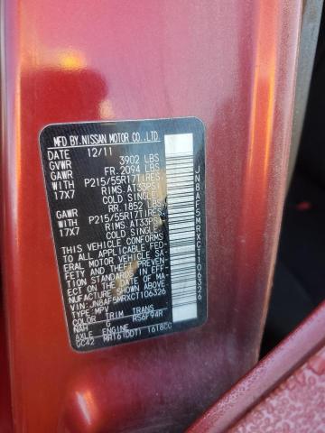 2012 NISSAN JUKE S - JN8AF5MRXCT106326