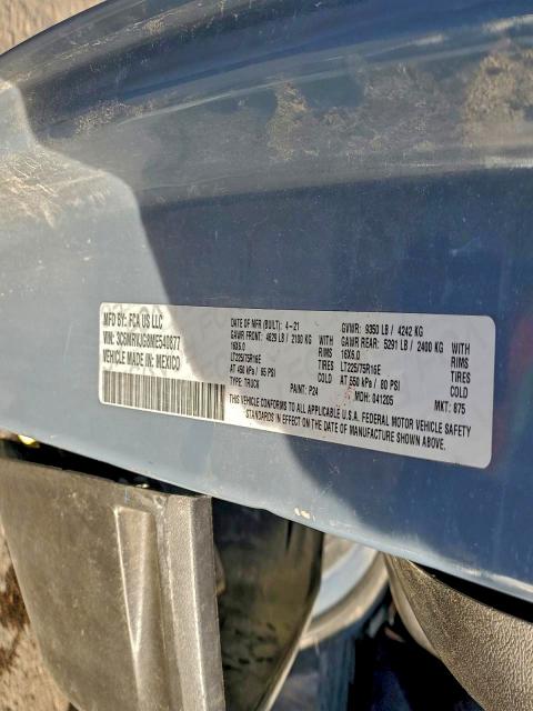 2021 RAM PROMASTER #3301645653