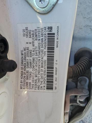 2020 HONDA CIVIC SI #3293333423