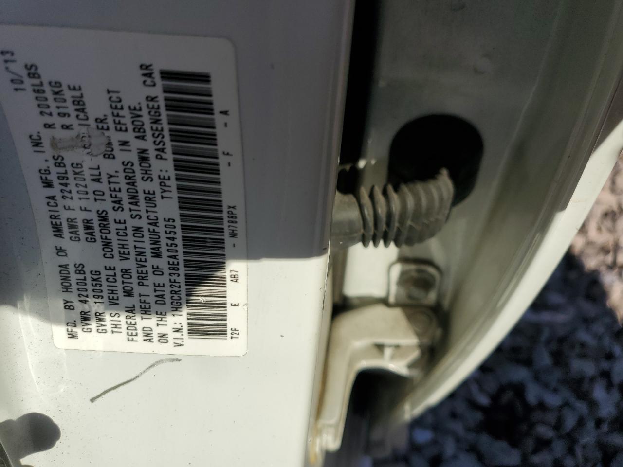 Lot #3302720003 2014 HONDA ACCORD LX