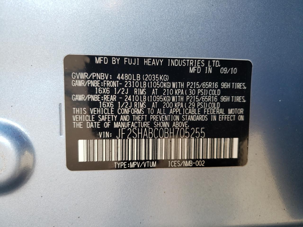 SUBARU FORESTER 2.5X