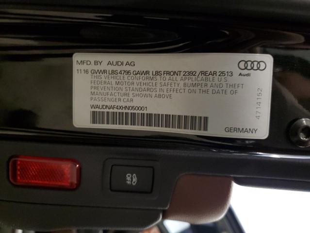 2017 AUDI A4 PREMIUM #3287622027