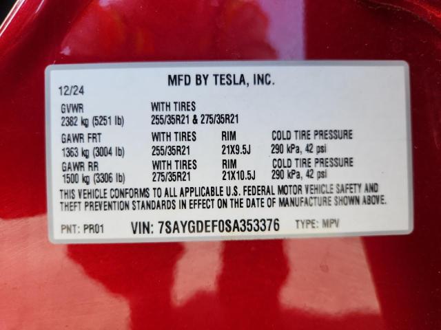 2025 TESLA MODEL Y #3292906586