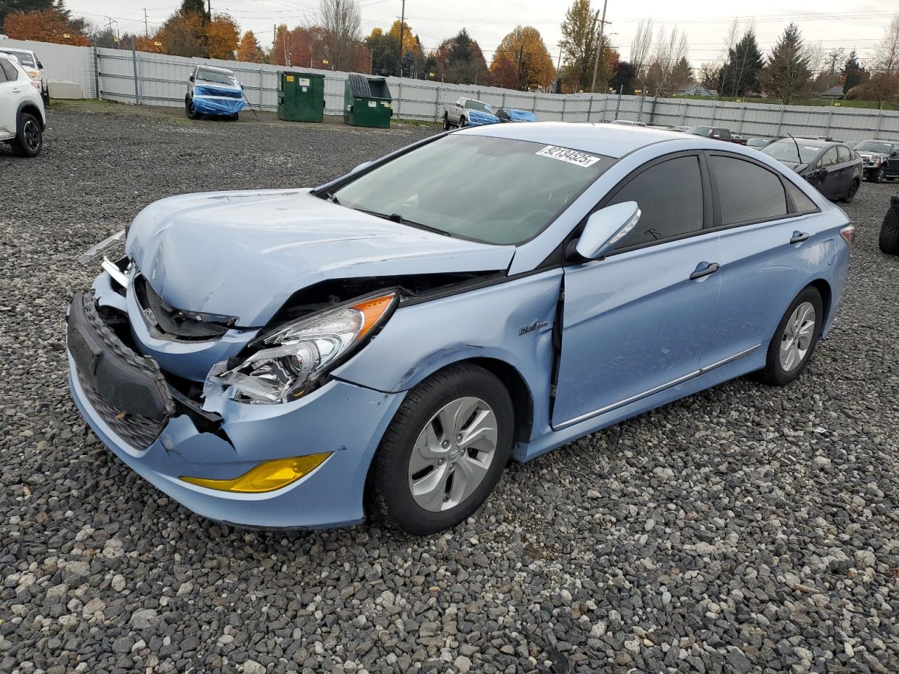 Lot #3292441681 2015 HYUNDAI SONATA HYB
