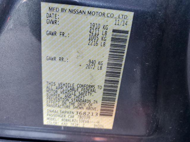 2015 NISSAN ALTIMA 2.5 #3297924789