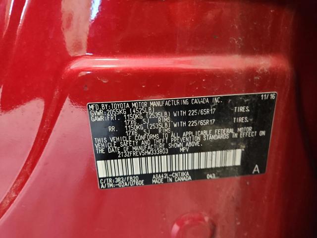 2017 TOYOTA RAV4 LE - 2T3ZFREV5HW333803