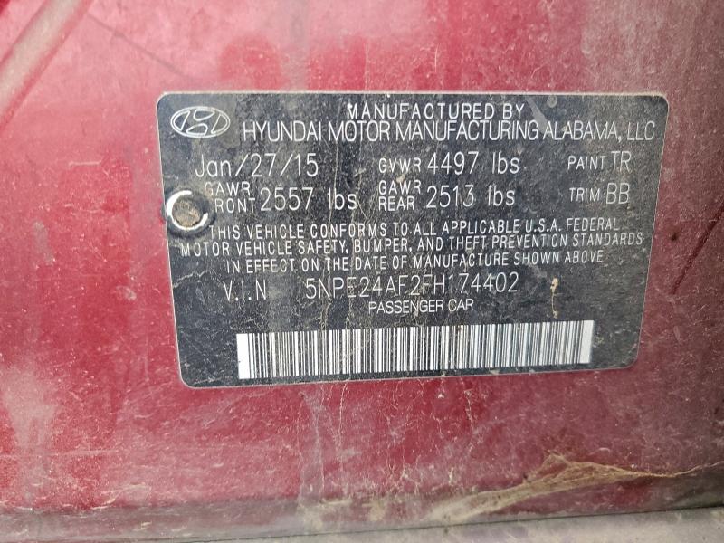 2015 HYUNDAI SONATA SE #3301588638