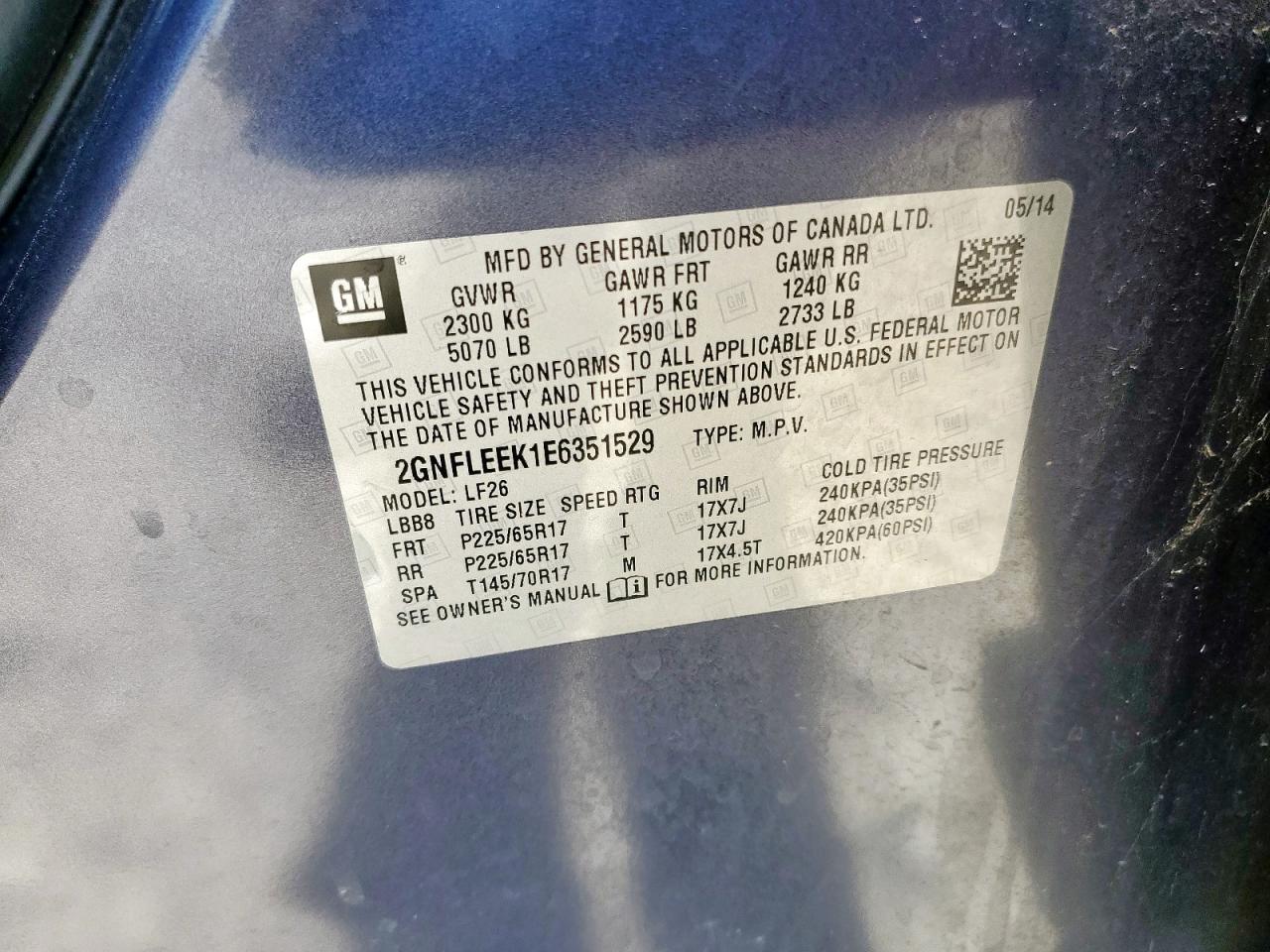 CHEVROLET EQUINOX LS