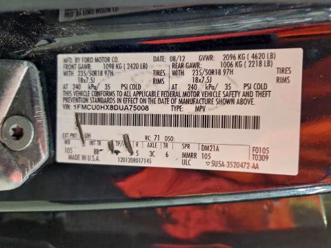 2013 FORD ESCAPE SEL #3303764434