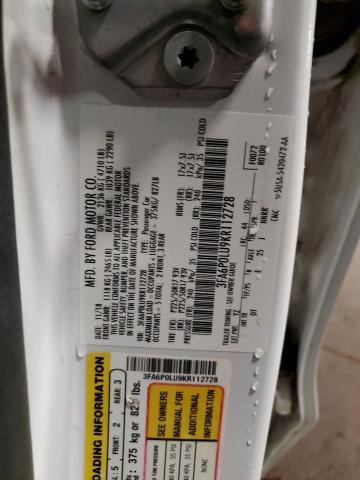 2019 FORD FUSION SE #3291230957