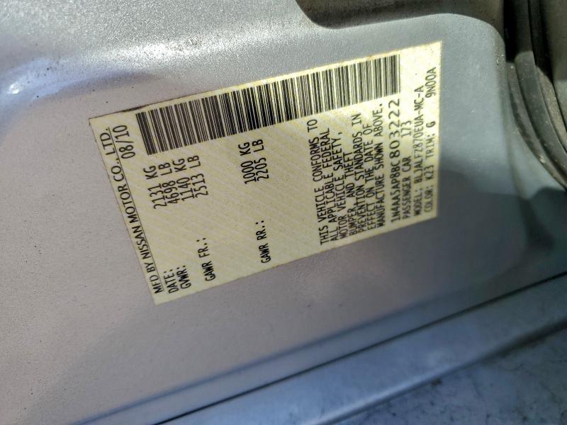 2011 NISSAN MAXIMA S #3301683622