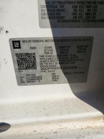 2020 CHEVROLET SILVERADO #3296219424