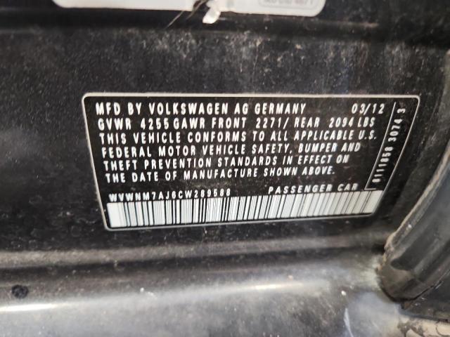 2012 VOLKSWAGEN GOLF - WVWNM7AJ6CW289588