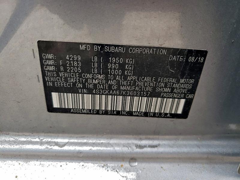 2019 SUBARU IMPREZA #3297934781