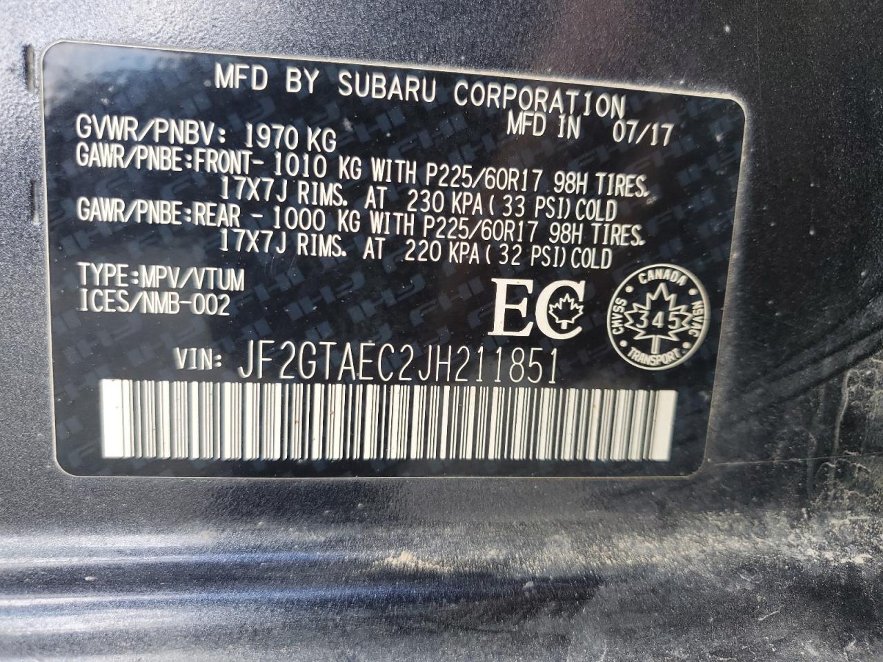 SUBARU CROSSTREK PREMIUM