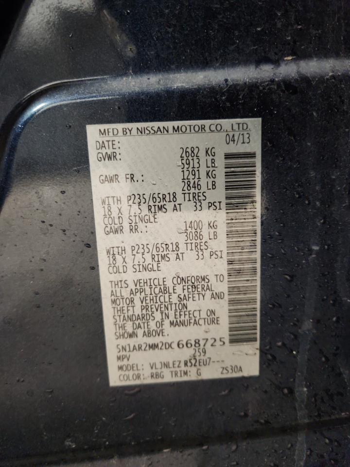 Lot #3302923147 2013 NISSAN PATHFINDER