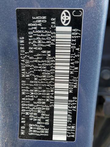 2022 TOYOTA COROLLA SE #3301918435