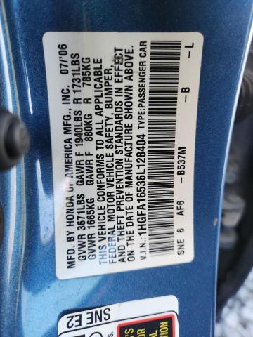 2006 HONDA CIVIC LX #3287309982