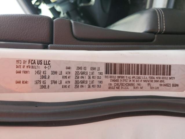 2017 JEEP GRAND CHER #3285662646