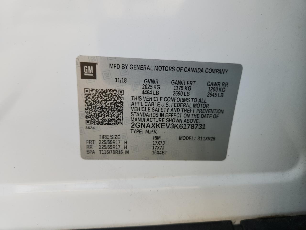 CHEVROLET EQUINOX LT