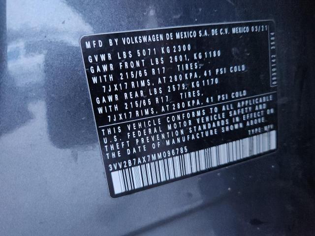 2021 VOLKSWAGEN TIGUAN SE #3301970452