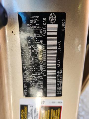 2011 TOYOTA CAMRY BASE #3292494690