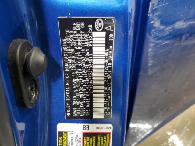 2010 TOYOTA COROLLA BA #3286666353