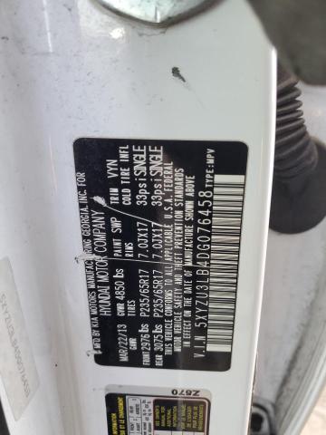 2013 HYUNDAI SANTA FE S - 5XYZU3LB4DG076458