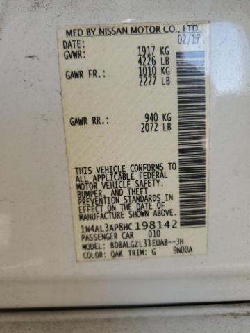 2017 NISSAN ALTIMA 2.5 - 1N4AL3AP8HC198142