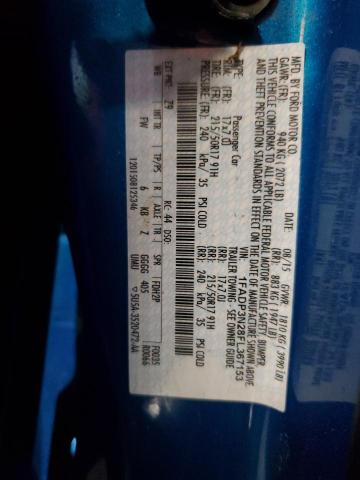 2015 FORD FOCUS TITA #3301962591