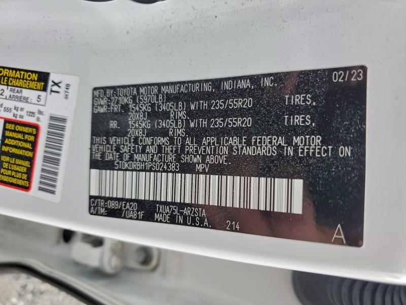 2023 TOYOTA HIGHLANDER #3302733002