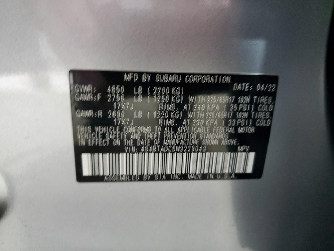 SUBARU OUTBACK PREMIUM