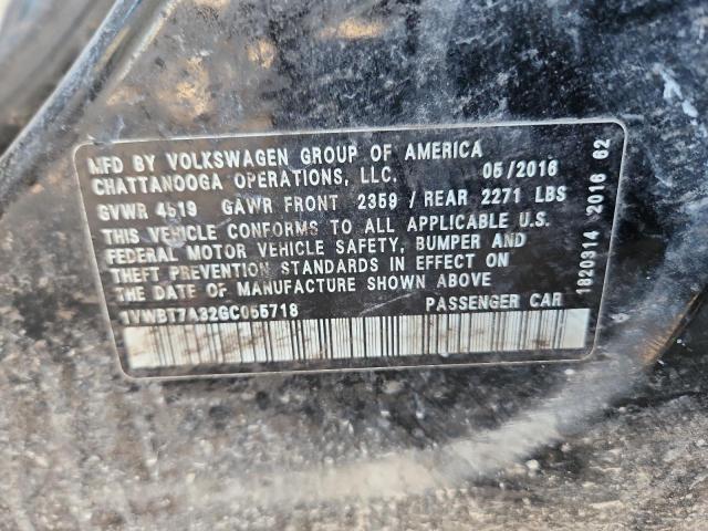 2016 VOLKSWAGEN PASSAT SE #3302669010