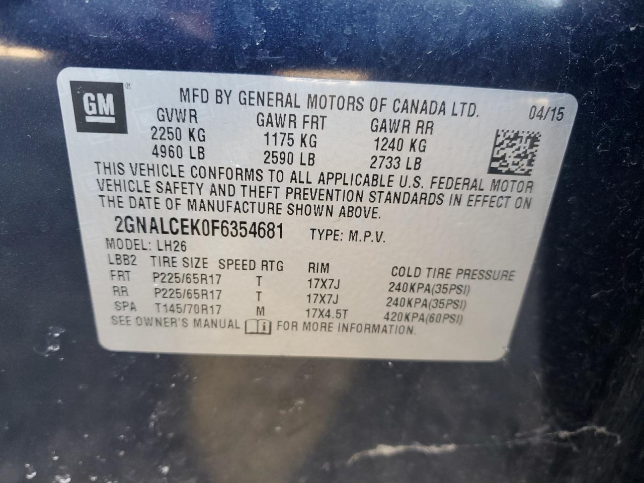 CHEVROLET EQUINOX LT