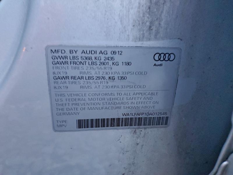 2013 AUDI Q5 PREMIUM #3312446628